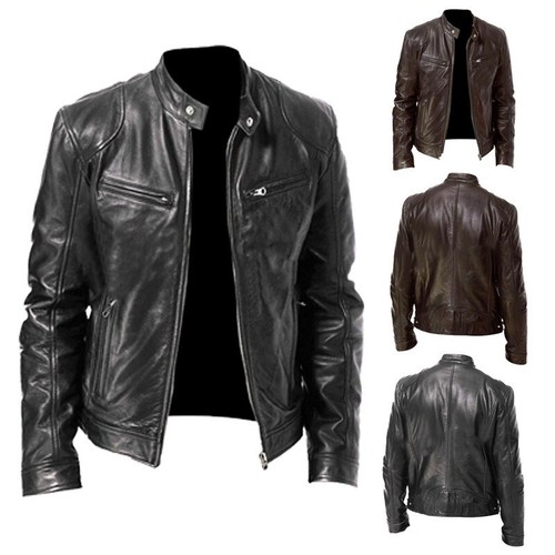 Men vintage cafe racer - cafe, brown