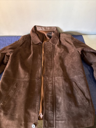 Vintage spanish leather coat - vintage,