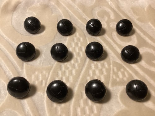 Vintage black leather - 12,