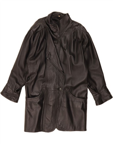 Vintage womens leather coat - womens,