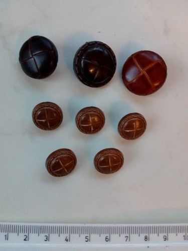 Vintage brown leather look - 8,