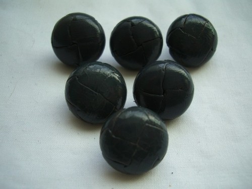 Grey leather football - leather,