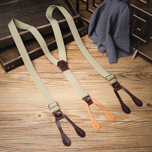 New vintage button braces - new,